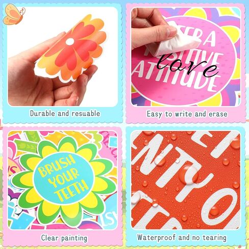 Epakh Spring Reading Bulletin Decortations مجموعة زهور الربيع زهور الفصول الدراسية ديكور زهرة الفراشة لهجات الورق لالتقاطات School School School Spring Supplies (كتاب القراءة) in Kuwait