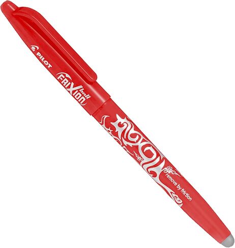 Pilot Frixion Heat/Friction Penball Pen FR7 - خط متوسط ​​0.7 مم من NIB - حزمة وسادة 1 قلم + 3 عبوات (أزرق) in Saudi Arabia