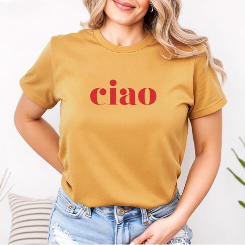 Ciao - قميص Ciao - Hello - قميص إيطاليا - تي شيرت Ciao - القميص الإيطالي - Ciao Bella - قميص Hello Italian - SoftStyle Sirt in Saudi Arabia