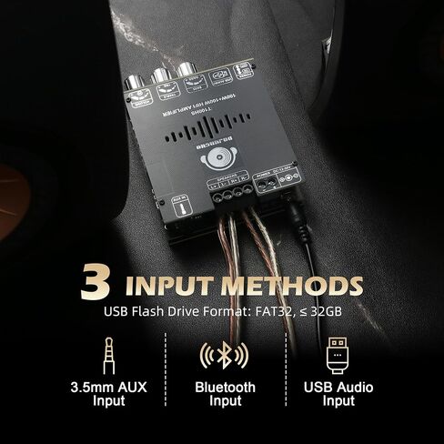T100HS Power Amplifier Board Bluetooth5.2 TPA3221 Chip 2.0 Channel 100W×2,Audio Power Amplifier in Saudi Arabia