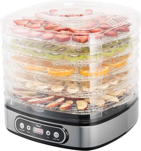 Rosewill Compact Food Dehydrator, 5 Stackable Trays with Adjustable 48H Timer and Temperature Control - Electric Food Preserver for Jerky, Fruits, Veggies, Meat & Dog Treats in Saudi Arabia