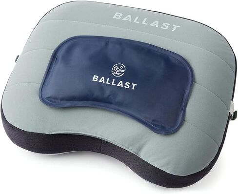 Ballast Cool Combo Beach Pillow - One Inflatable Pillow + One Cooling Pack Bundled Together, The Best Way to Chill at The Beach, Pool, Or Camping (Sunshine Yellow) in Kuwait