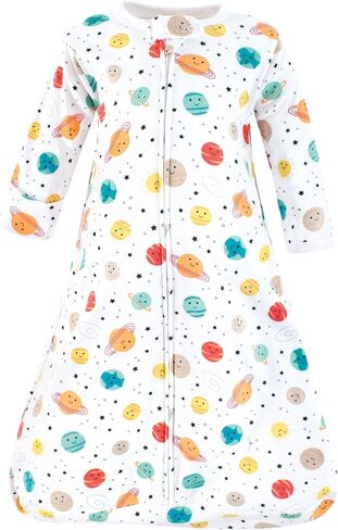 Hudson Baby Unisex Baby Cotton Long-Sleeve Wearable Sleeping Bag, Sack, Blanket, Mixed Daisy, 12-18 Months in Kuwait