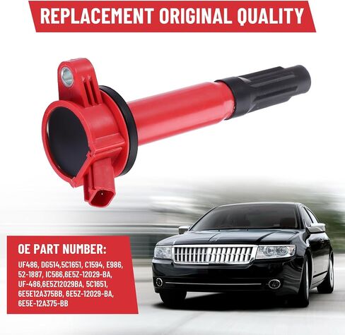مجموعة ملفات الإشعال وشمعات الإشعال CarBole UF502 متوافقة مع رحلة شاحن Volkswagen Routan Dodge Avenger Challenger (عبوة من 6 قطع) in Kuwait