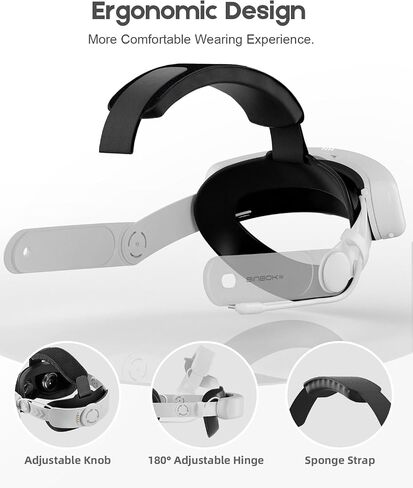 Battery Head Strap for Meta Quest 3/Quest 3s, 8000mAh Battery Pack for Quest 3/Quest 3s, 18W Fast Charging Elite Strap with Battery, Head Strap Accessories for Quest 3/Quest 3s in Saudi Arabia
