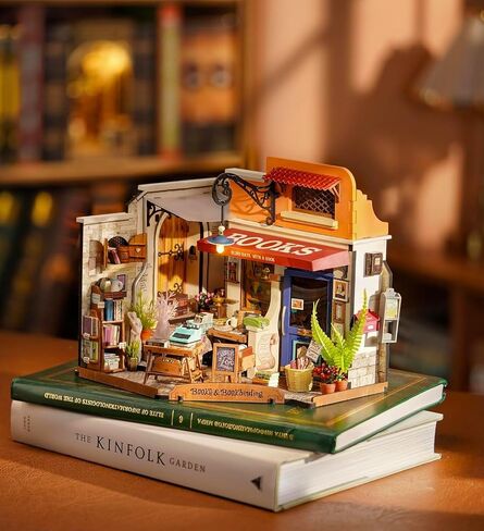 ROBOTIME DIY Miniature House Kit, Mini Wooden Dollhouse Diorama Model, Tiny House Building Kits,Birthday Christmas Craft Hobbies Gift for Teens Kids and Friends（Puppy's Cozy Villa） in Saudi Arabia
