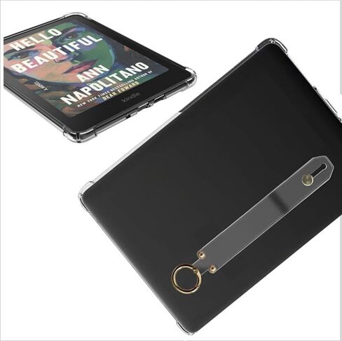 Case for 6.8" Kindle Paperwhite (11th Generation-2021) and Kindle Paperwhite Signature Edition, Slim Premium Durable PU Leather Cover with Hand Strap, Auto Sleep/Wake,Light Green in Kuwait