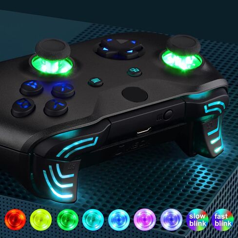 أزرار ABXY الأزرار المتطرفة متعددة الألوان تثير أزرار عمل DPAD Thumbsticks. in Kuwait