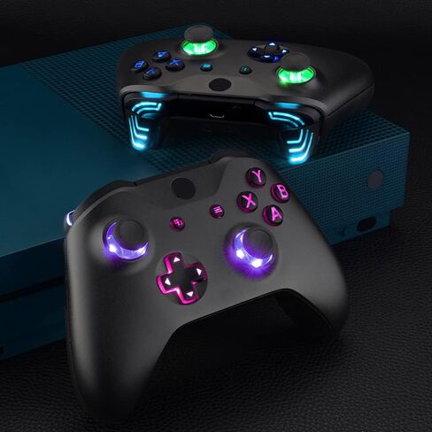 أزرار ABXY الأزرار المتطرفة متعددة الألوان تثير أزرار عمل DPAD Thumbsticks. in Kuwait