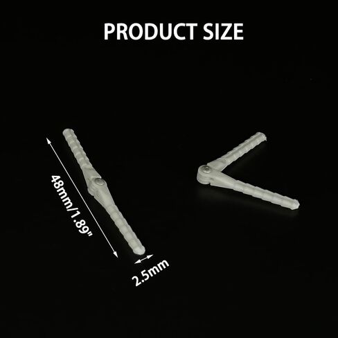 10PCS RC Airplane Plastic Pin Hinge for RC Plane Helicopter Aircraft DIY Model Plane Fix Wing Parts (2.5x43mm) in Saudi Arabia