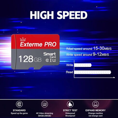 Micro SD Card 32GB Micro SD Cards 32GB مع SD ADAPTER CLASS 10 HISE SPED MINI SD للهواتف الذكية/الكاميرا/الكمبيوتر اللوحي 2. in Kuwait