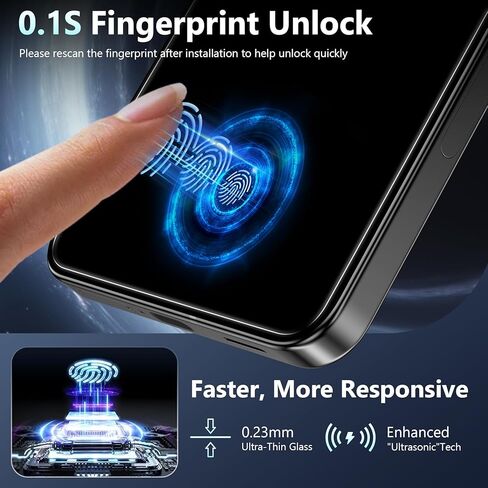 2 Pack for Samsung Galaxy S25 Ultra Privacy Screen Protector Tempered Glass, Fingerprint Unlocking, 25° Anti Spy S25 Ultra Screen Protector, Full Coverage, Case Friendly, Easy Installation in Kuwait