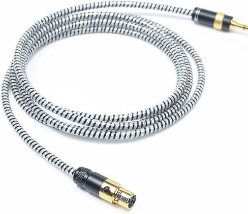 GUCraftsman 6N OFC Silver Plated+Shielding Layer Headphone Replacement Cables 4.4mm 3.5mm 4Pin XLR Upgrade Cables for Sennheiser HD490 PRO HD490 PRO Plus (4.4mm Plug) in Saudi Arabia