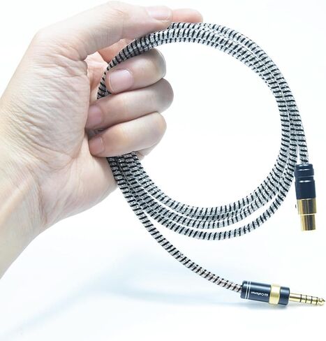 GUCraftsman 6N OFC Silver Plated+Shielding Layer Headphone Replacement Cables 4.4mm 3.5mm 4Pin XLR Upgrade Cables for Sennheiser HD490 PRO HD490 PRO Plus (4.4mm Plug) in Saudi Arabia