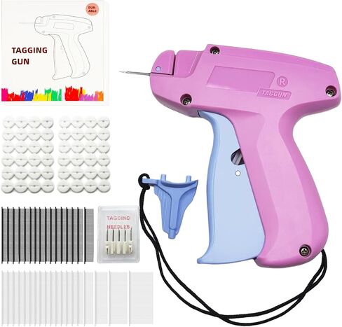 Mini Stitch Gun Speedy Fixer with 6 Needles for Clothing and Quilt Holder, 3500 Pcs(1500 White 5mm & 1500 Black 5mm & 200 10mm & 20/30/40/mm Each 100) Fasteners, Tagging Gun for Clothes, Gray in Saudi Arabia