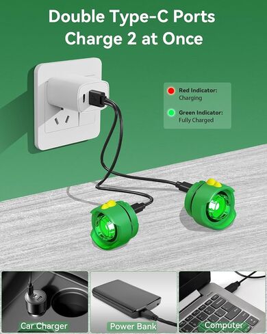 Rechargeable Headlights for Croc Shoes 2pcs, Cute Dinosaur Shoe Charm Lights, 3 Lighting Modes Flashlights Accessories for Croc Shoes, IPX5 Waterproof Shoe Headlamps for Camping Dog Walking,Hiking in Kuwait