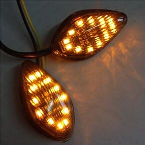 SMT- Clear Led Flush Mount Turn Signal Compatible With Honda Cbr 919 600 F3/F4/F4I 600Rr 1000Rr [B00RUE0W20]