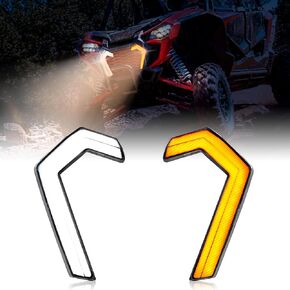 LED Fang Lights for Honda Talon 1000, Front Grille Accent Lights Turn Signal Lights Grill Lamps for Honda Talon 1000R 1000X 1000X-4 2022 2023 2024 Accessories(2PCS)