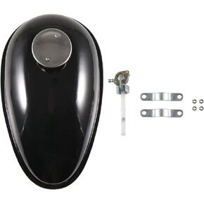 UAUS Upgrade External Thread Motorized Bicycle Petcock 3L Fuel Gas Tank Cap Fits 80cc 60cc 66cc 49cc Engine Motorized Bike
