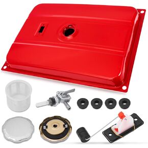 Universal 5 Gallons Generator Gas Fuel Tank with Chrome Gas Cap and Filter Compatible with EC2500 18.9 Liter