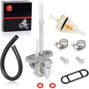 Fuel Valve Petcock 8mm Kit Compatible with YAMAHA Banshee 350 TTR250 WR250F WR400F WR426F WR450F
