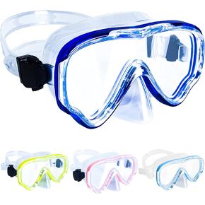 Peicees Swimming Goggles with Nose Cover for Kids, Youth Anti Fog Swim Goggles Snorkel Diving Mask for Boys Girls