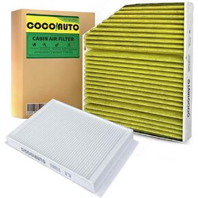 Mercedes C300 GLC300 Cabin air Filter kit for 2015-2023 GLC350e GLC43, 2018-2023 C43/C63/GLC43/E43/E53/E63 AMG, 2019-2023 E350 E450, 2016+ GLC63 AMG S, selected models Replace 2058350147 1668300218