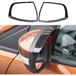 ruihe Carbon Fiber Color Side Door Mirror Cover Rain Visor Guard Trim fit for Ford Focus 2012 2013 2014 2015 2016 2017 2018 RS ST Electric S SE SEL Titanium