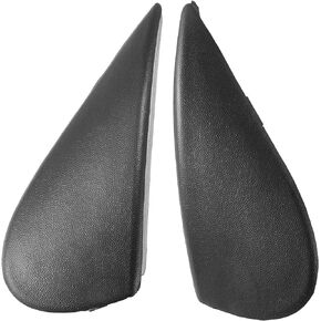 X AUTOHAUX 1 Pair Front Left and Right Mirror Corner Triangle Fender Cover Rearview Triangle Trim Panel for Nissan Versa 1.6L at Sedan S 96318-3BA0A 96319-3BA0A