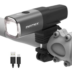 Navi500 Smart Bike Light,Auto On/Off,2500 mAh USB-C Rechargeable Bicycle Front Light, 500 Lumen Multi-Mod Super Bright LED Bike Light,IPX6 Waterproof, Aluminum Frame, 5 Light Modes.
