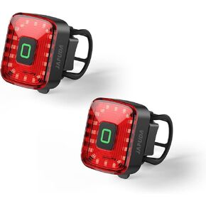 Bike Taillight, Japuda 2 Pack USB Rechargeable Bike Light Set,Super Bright Bike Light 100 Lumens,Led Bike Light,450mah Lithium Battery in Kuwait