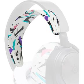 WC HeadbandZ Arctis Nova - Upgraded Silicone Headband for Arctis Nova Headsets by Wicked Cushions - Enhanced Flexibility, Comfort, and Style with Matching Earpad Designs| 90's Black