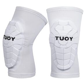 TUOY Compression Knee Pads Padded Knee Protection Pad - Youth & Adult Sizes (1 Pair)