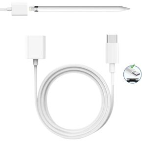 Design for Apple Pencil Charger,Apple Pen Adapter Compatible with Apple Pencil 1st Generation,USB C to Apple Pencil Adapter Not Work with iPad (1 Pack)