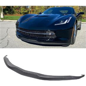 ECOTRIC Front Lip Spoiler Splitter Compatible with 2014-2019 Chevrolet C7 Chevy Corvette GM C7 Z06 & GS Stage 1 Replacement for 22922352 Front Bumper Lower Lip ABS Plastic