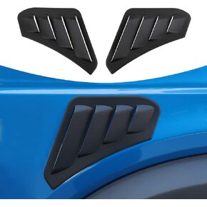 RT-TCZ for Bronco Front Side Fender Vents Trim Compatible with Ford Bronco 2021 2022 2023 Up Black Exterior Accessories 2pcs