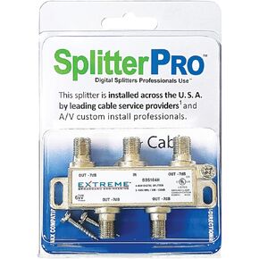 Digital Splitters Professionals Install Across The U. S. A. 4-Way Coaxial Cable Splitter, 1 GHz for HDTV and High Speed Internet (Not for Satellite Dish Connections)