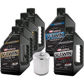 MaximaHiflofiltro VTTOCK24 Complete Engine Oil Change Kit for V-Twin Synthetic Blend Harley Davidson Twin Cam, 6 Quart