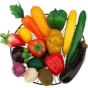 11 PCS Fake Vegetable Artificial Plastic Fruit Lifelike Model Display Faux Centerpieces Realistic Props Decoration Home Festival Christmas in Kuwait