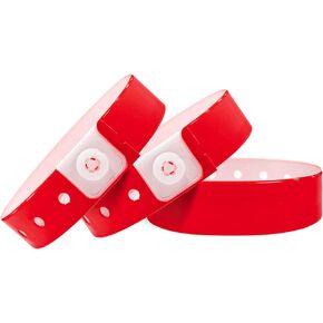 Black Plastic Wristbands-500 Pack Colored Identification Wristbands for Events, Waterproof Lightweight Security Vinyl Wristbands for Party Concert Club Festival Entrance Admission