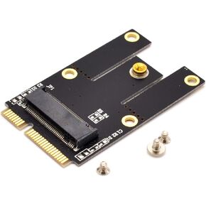 NGFF M.2 (Key-A+E/Key-E) إلى Mini PCI-E Express محول محول كامل الحجم/نصف حجم فتحة mPCIe لـ Intel AX210 AX200 9260 8265 8260 7260 3165 WiFi Card in Kuwait