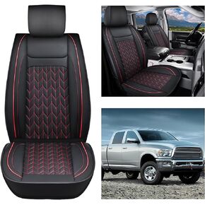 Nilight Car Seat Covers Compatible with 2005-2024 Tacoma Waterproof Wear-Resistant Leather Anti Slip Cushion Front Set (2PCS Front Seat Cover)