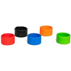 GRIFITI Band Joes 1.25 بوصة 5 عبوات متنوعة من الملصقات المطاطية الملونة، سحر، حلقة، قلم، فن، طبخ، لفافات الحبل، أربطة مطاطية مطاطية سيليكون قوية تدوم لفترة أطول، أشرطة سيليكون صغيرة صغيرة