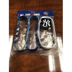 FOCO MLB New York Yankees 3 Pack Rubber Wristbands