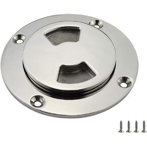 NRX&XRC 3" Boat Deck Plate Made from Heavy Duty 316 Marine Grade Stainless Steel with Fastners