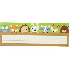 CTP Woodland Friends Name Plate, Set of 36 Name Plates, 9.5" x 3.25" Each (Creative Teaching Press 4400)