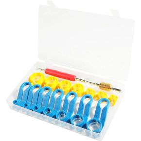 Car AC Fuel Line Disconnect Tool Set,1/4 5/16 3/8 1/2 5/8 3/4 7/8 Inch Master Quick Disconnect Tool Kit,Fuel Line Removal Tool Set for Compressor Air Conditioning Pipe Transmission Oil Cooler