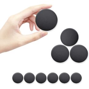 Door Stopper Wall Protector, KEESMIX 10 PCS 1.57 Inch Door Bumper, Black, Silicone Wall Protector, Door Knob Guard, Self Adhesive 3M Sticker, Doorknobs, Refrigerator Door, Cabinets