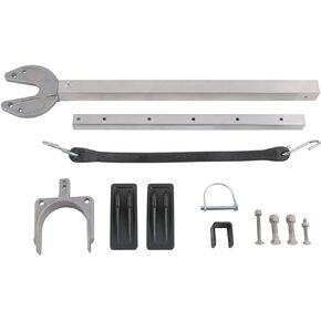 Adjustable 23"-35" Transom Saver, Composite Head Hold Engine, Roller and Trailer Mount