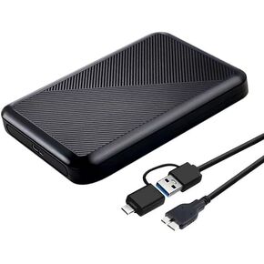 2.5" External Hard Drive Enclosure USB 3.0 to SATA III for 7mm 9.5mm SSD & HDD 5Gbps External Hard Drive Case with UASP Compatible with WD Seagate Toshiba Samsung Hitachi, Xbox, PS5